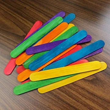 Colored Jumbo Craft Sticks - Perfect for Creative Projects