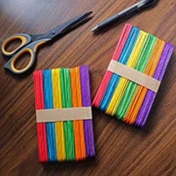 Colored Jumbo Craft Sticks - Perfect for Creative Projects