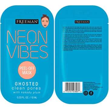 Freeman Beauty Face Masks Skincare Collection - Peel-Off, Clay, Gel and Sheet Mask, Silicone Brushes, and Peel Pad, 16 Count