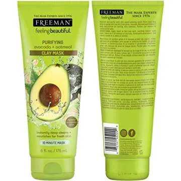 Freeman Beauty Face Masks Skincare Collection - Peel-Off, Clay, Gel and Sheet Mask, Silicone Brushes, and Peel Pad, 16 Count