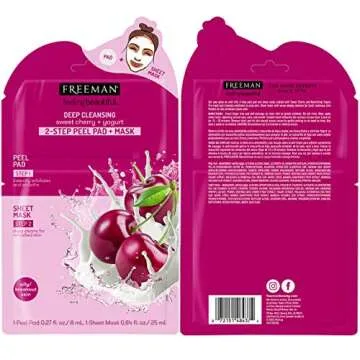 Freeman Beauty Face Masks Skincare Collection - Peel-Off, Clay, Gel and Sheet Mask, Silicone Brushes, and Peel Pad, 16 Count