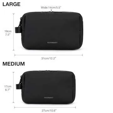 BAGSMART Toiletry Bag for Men & Women - Travel Organizer Dopp Kit