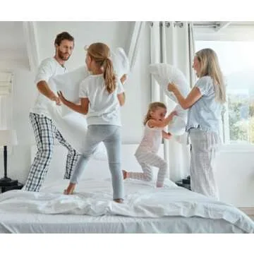 MoonRest® Synthetic Down Alternative 16x16 Square Pillow Insert Form, for Decorative Throw Pillow, Sofa, Cushions, Body and Bed - Pack of 2- Size 16” X 16”