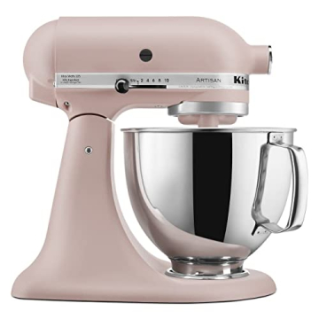 KitchenAid Artisan 5 Quart Tilt Head Mixer in Feather Pink