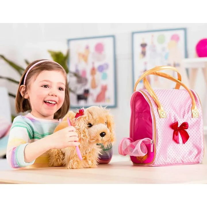 Cocker Spaniel Stuffed Puppy with Cute Bag