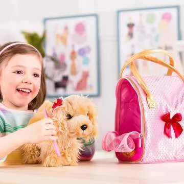 Cocker Spaniel Stuffed Puppy with Cute Bag