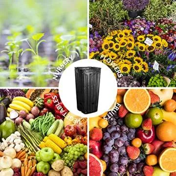 RunNico 50pcs Plastic Deep Plant Nursery Pots,11.8”Tall Tree Pots,Black Deep Seedling Container Pots with Drainage Holes for Indoor Outdoor Gardening (4.72" Wx11.8 H)