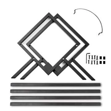 MODERN VINYL Record Storage Racks - Easy Assembly Vinyl Record Holder Stand 100 Lps | Sleek Matte Black LP Holder Stand | Multiuse Vinyl Storage Rack | Storage Rack for Books Magazines Files