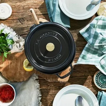 STAUB Dutch Oven 4-qt Round Cocotte Made in France