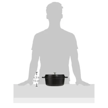 STAUB Dutch Oven 4-qt Round Cocotte Made in France