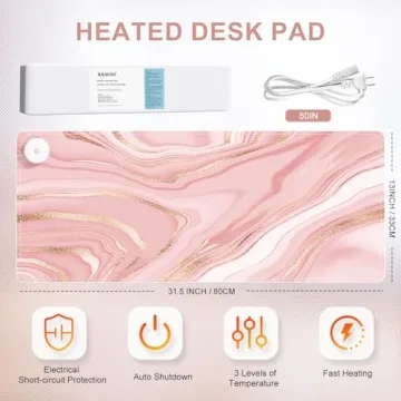 HAOCOO Heated Desk Pad - Cozy Warmth for Your Office