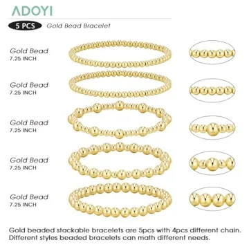 Stunning ADOYI Gold Bracelets for Women - 14K Design