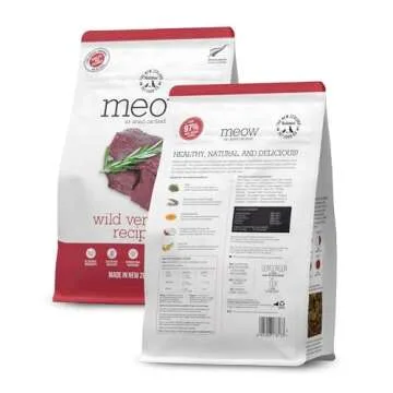 The New Zealand Natural Pet Food Co. Meow Air Dried Cat Food - Venison Recipe, High Protein Dry Cat ...
