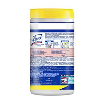 Lysol Disinfectant Wipes - Multi-Surface Cleaning Power, 80 Count (Pack of 2)