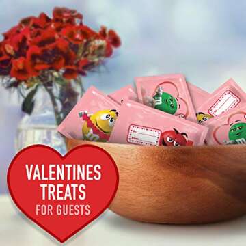 M&Ms Milk Chocolate Valentines Day Exchange Candy, 12.13 Oz (27Piece), 12.13 Oz