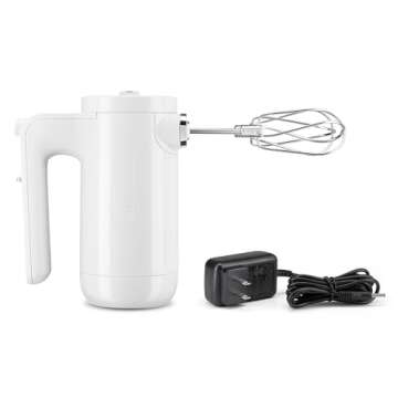 KitchenAid Cordless 7 Speed Hand Mixer - KHMB732, White