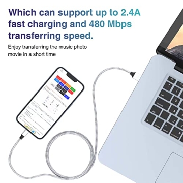 Durable MFi Certified Lightning Charging Cable 6FT 3Pack