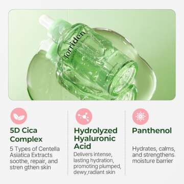 Torriden BALANCEFUL Serum 50ml (1.69 fl.oz.) | Instant Soothing and Balancing Care for Sensitive Skin | 5D CICA, Hydrolyzed Hyaluronic Acid, Panthenol | Korean Facial Serum