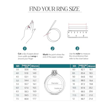 IMOLOVE 1.64ct Moissanite Engagement Ring for Women