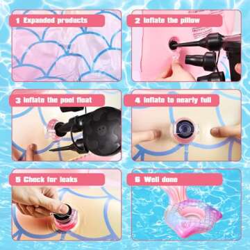 Mermaid Tail Inflatable Pool Float Chair with 2 Cup Holders, Armrests, Pink Swimming Pool Party Lounge Raft Decorations Toys for Kids Adults, Swimming Pool Lounger Pool Floaties for Summer Beach Party