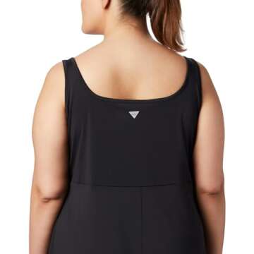 Columbia Womens PFG Freezer III Sun Dress, Black, Medium