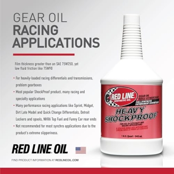 Red Line Heavy Shockproof Gear Oil 1 Quart 4 Pack