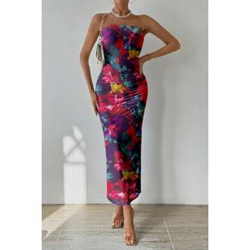 PRETTYGARDEN Women's Maxi Bodycon Dress for Summer Style