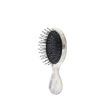 Wet Brush Squirt Detangler Hair Brushes - Gemstone, Smoky Quartz - Mini Detangling Brush with Ultra-Soft IntelliFlex Bristles Glide Through Tangles with Ease - Pain Free Comb