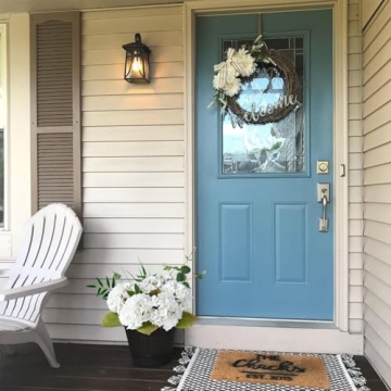 Stylish JINWOE 4PCS White Faux Hydrangea Flowers