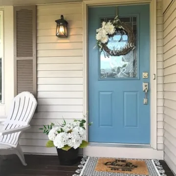 Stylish JINWOE 4PCS White Faux Hydrangea Flowers