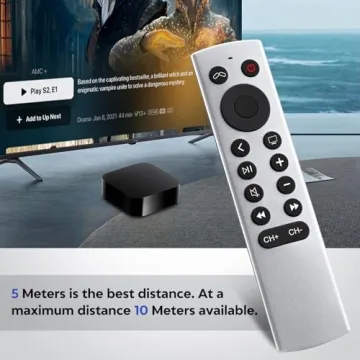 Replacement for Apple-TV-4K-Remote, Siri-Remote Control for Apple TV 4K/HD (NO Voice)