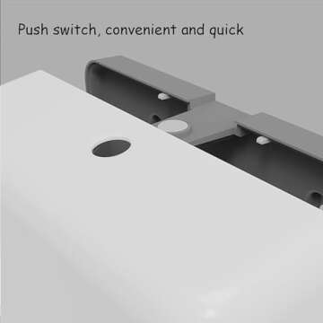 TOBEFORT Touchless Paper Towel Dispenser Wall Mount, No Drilling Waterproof/Dustproof Multifold Tissue Holder for Home Kitchen Office Bathroom Toilet…