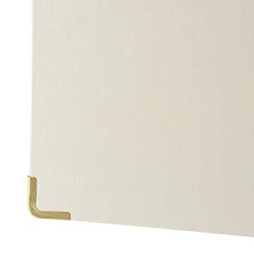 Elegant RUSSELL+HAZEL Pearl Bookcloth 3 Ring Binder