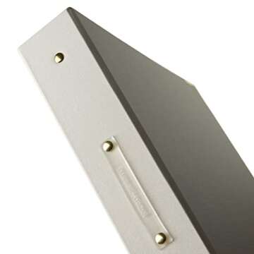 Elegant RUSSELL+HAZEL Pearl Bookcloth 3 Ring Binder