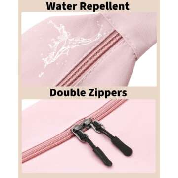 Small Sling Crossbody Bag for Women Men Trendy, Mini Crescent Bag with Adjustable Strap, 2 Zippers Lightweight Nylon Bag