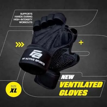 Fit Active Sports Weight Lifting Workout Gloves for Everyone