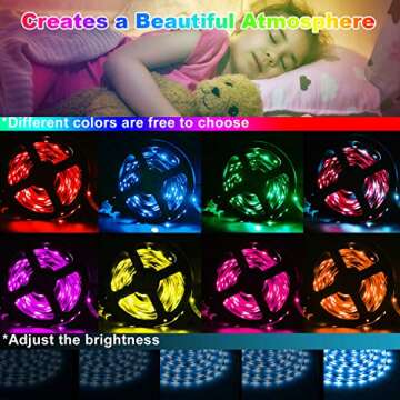 QZYL Led Lights for Bedroom,49.2 Feet Led Strip Lights,Music Sync Color Changing Flexible Rope Lights with Remote App Control Luces Led Strips Lights for Party Home Decoration