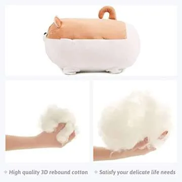 ARELUX 16in Shiba Inu Plush Pillow for Kids & Gifts
