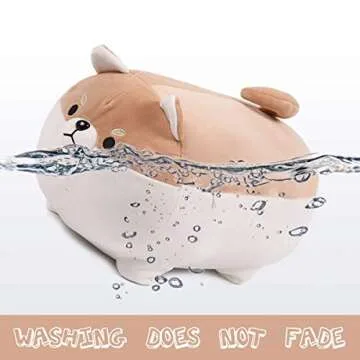 ARELUX 16in Shiba Inu Plush Pillow for Kids & Gifts