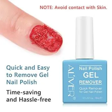 ZODENIS Gel Nail Polish Remover (2 Packs), Gel Remover for Nails GelNail Remover- Quickly & Easily Remove Gel Nail Polish Within 2-5 Minutes, No Soaking or Wrapping