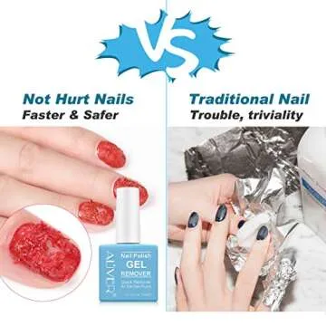 ZODENIS Gel Nail Polish Remover (2 Packs), Gel Remover for Nails GelNail Remover- Quickly & Easily Remove Gel Nail Polish Within 2-5 Minutes, No Soaking or Wrapping