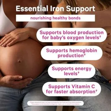 Pink Stork Prenatal Iron Gummies - 20 mg Iron for Moms