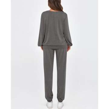 Okiwam Women’s Lounge Set Comfortable Stylish Jogger Pants