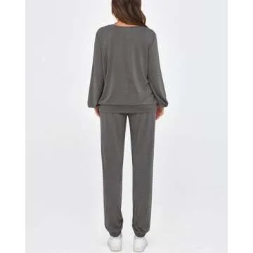 Okiwam Women’s Lounge Set Comfortable Stylish Jogger Pants