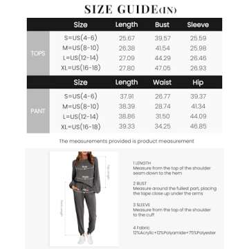 Okiwam Women’s Lounge Set Comfortable Stylish Jogger Pants