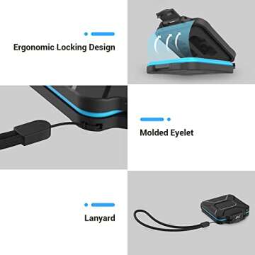 JJC 12 Slots Portable SD Micro SD Memory Card Case, Water-Resistant and Anti-Shock SD MSD TF Card Holder Storage Organizer for 8 Micro SD Card & 4 SD/SDHC/SDXC Card with EVA Foam Interior