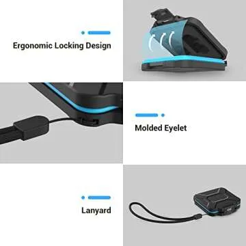 JJC 12 Slots Portable SD Micro SD Memory Card Case, Water-Resistant and Anti-Shock SD MSD TF Card Holder Storage Organizer for 8 Micro SD Card & 4 SD/SDHC/SDXC Card with EVA Foam Interior