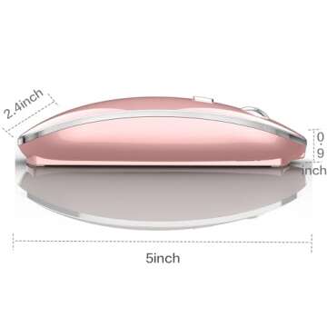 Wireless Mouse for MacBook Pro MacBook Air MacBook Laptop Mac iMac Desktop Computer Chromebook Win7/...