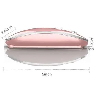 Wireless Mouse for MacBook Pro MacBook Air MacBook Laptop Mac iMac Desktop Computer Chromebook Win7/...