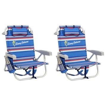 Tommy Bahama Beach Chairs 2 Pack - Aluminum Style